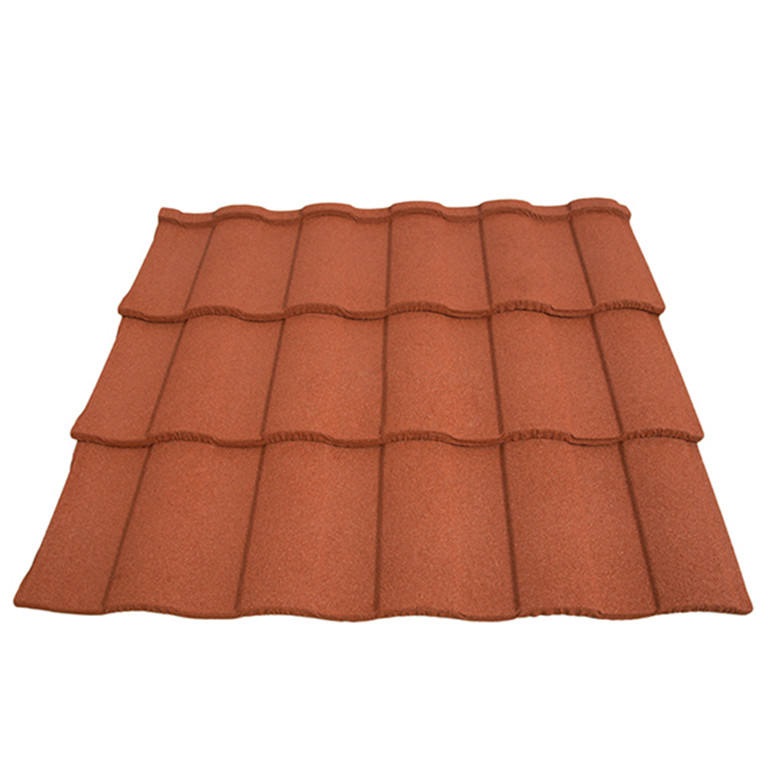 Lekka, kolorowa, pokryta piaskiem dachówka rzymska 0,4 mm 0,45 mm 0,5 mm Stalowe pokrycie dachowe typu rzymskiego do kamienic
